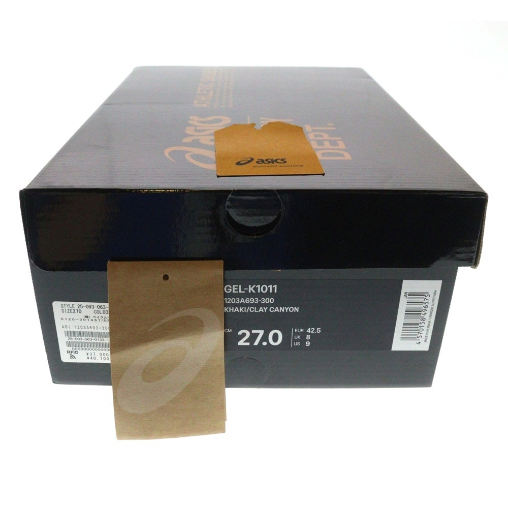 ASICS(アシックス) ×GALLELY DEPT. GEL-K1011 ×ギャラリーデプト ゲル ローカットスニーカー ブラウン US9/27cm 1203A693-300