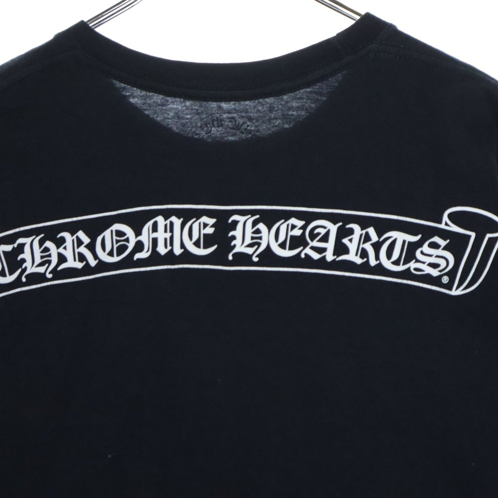 CHROME HEARTS(クロムハーツ) CH T-SHRT 1 バックスクロールラベルプリントTシャツ ブラック