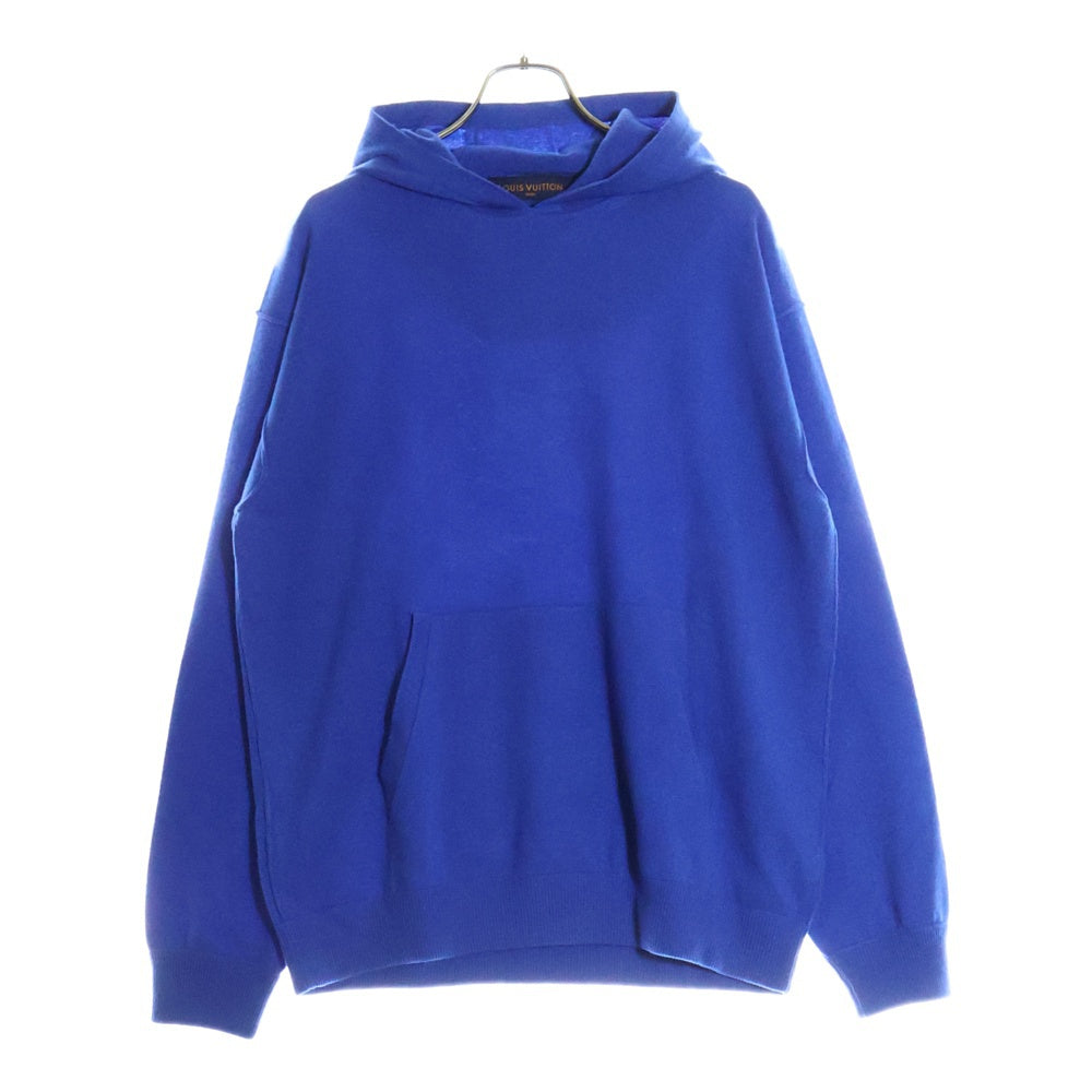 LOUIS VUITTON(ルイヴィトン) 20SS カシミヤニット インサイドアウト プルオーバーパーカー フーディ ブルー RM201Q JZE HHN43W