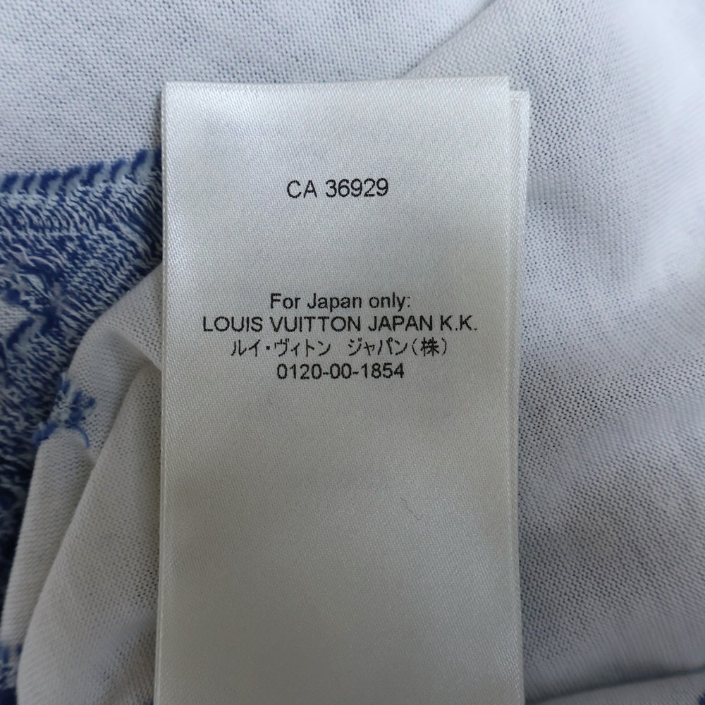 LOUIS VUITTON(ルイヴィトン) 23AW グラフィックロゴ リバースタグ クルーネック半袖Tシャツ カットソー ブルー RM232M Y93 HPY30W