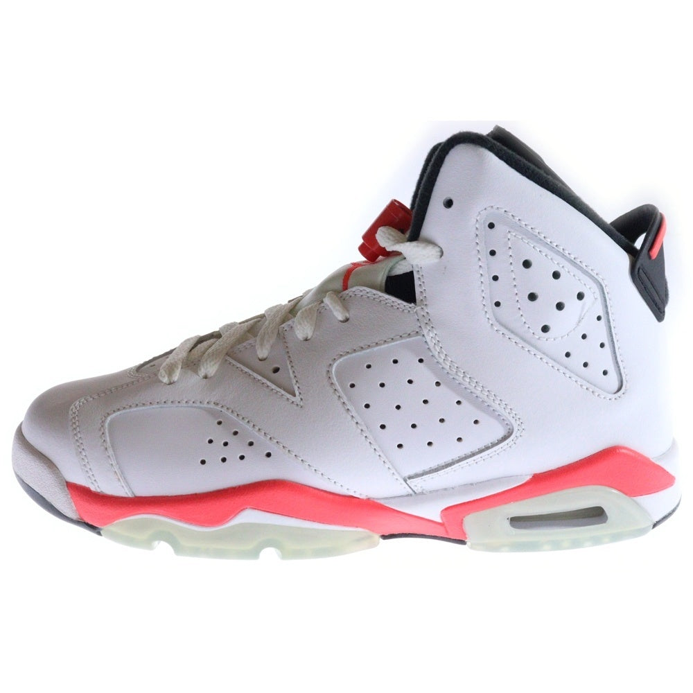 NIKE(ナイキ) 【観賞用】 NIKE AIR JORDAN 6 RETRO INFRARED WHITE 2014 エアジョーダン6 レトロ インフラレッド ホワイト ハイカットスニーカー US7Y/25cm 384665-123