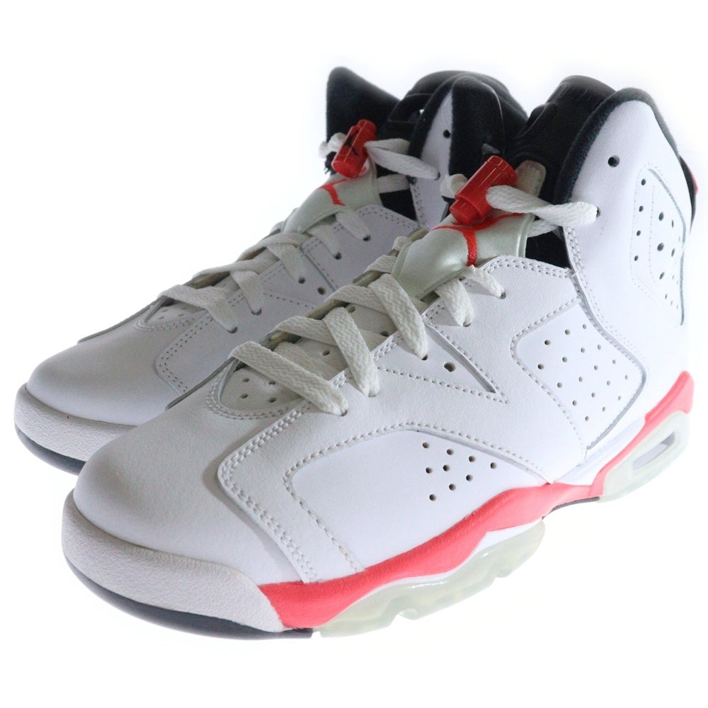 NIKE(ナイキ) 【観賞用】 NIKE AIR JORDAN 6 RETRO INFRARED WHITE 2014 エアジョーダン6 レトロ インフラレッド ホワイト ハイカットスニーカー US7Y/25cm 384665-123
