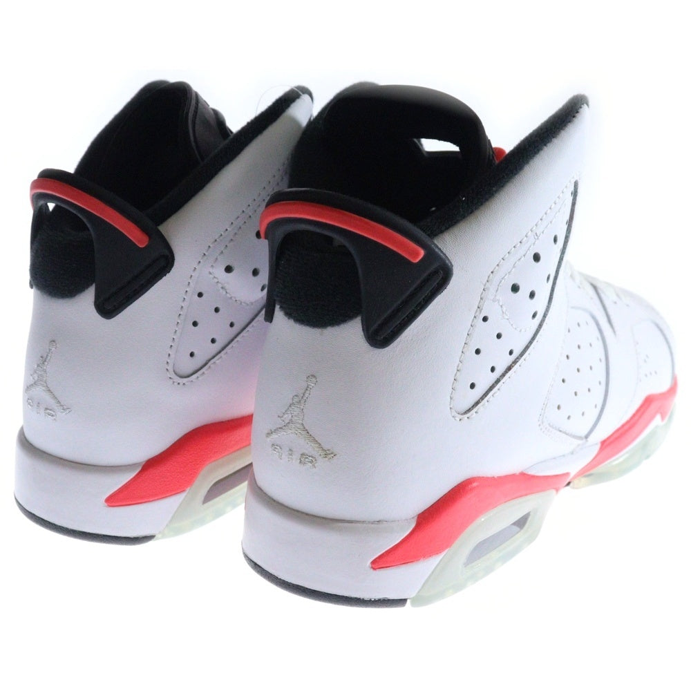 NIKE(ナイキ) 【観賞用】 NIKE AIR JORDAN 6 RETRO INFRARED WHITE 2014 エアジョーダン6 レトロ インフラレッド ホワイト ハイカットスニーカー US7Y/25cm 384665-123