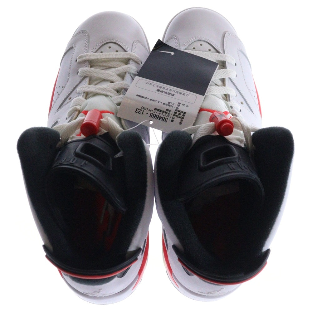 NIKE(ナイキ) 【観賞用】 NIKE AIR JORDAN 6 RETRO INFRARED WHITE 2014 エアジョーダン6 レトロ インフラレッド ホワイト ハイカットスニーカー US7Y/25cm 384665-123