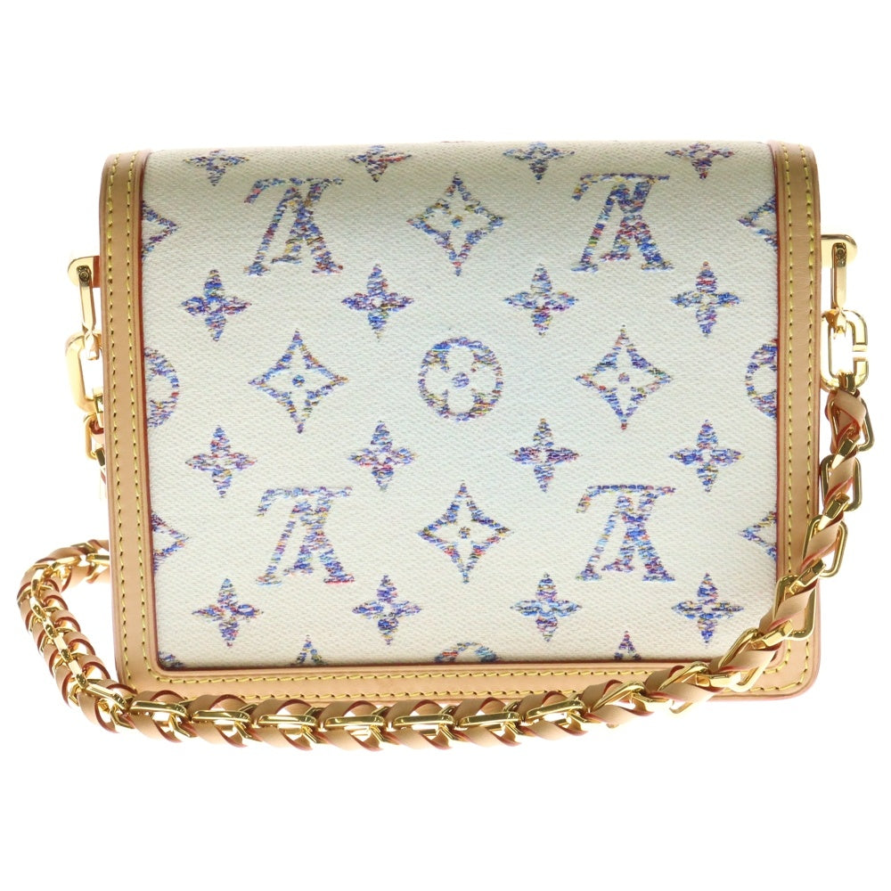 LOUIS VUITTON(ルイヴィトン) ドフィーヌ ジャガードモノグラム ミニ チェーン ショルダーバッグ ホワイト レディース M24841 RFID