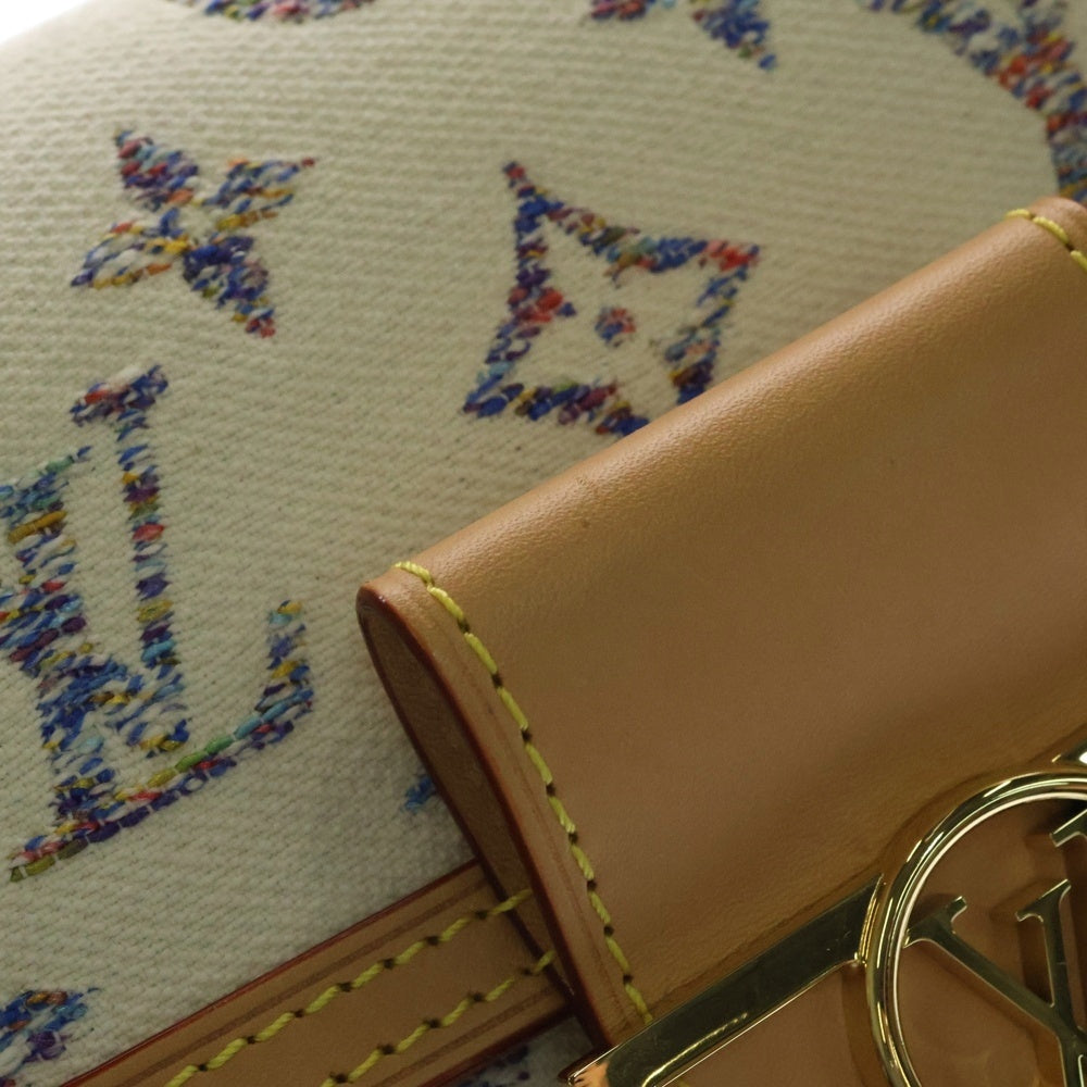 LOUIS VUITTON(ルイヴィトン) ドフィーヌ ジャガードモノグラム ミニ チェーン ショルダーバッグ ホワイト レディース M24841 RFID
