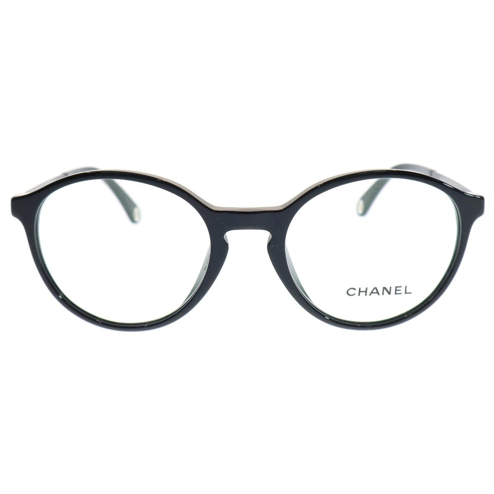 CHANEL(シャネル) ココマーク パント シェイプ オプティカル メガネ アイウェア サングラス 眼鏡 ブラック レディース 3468-U