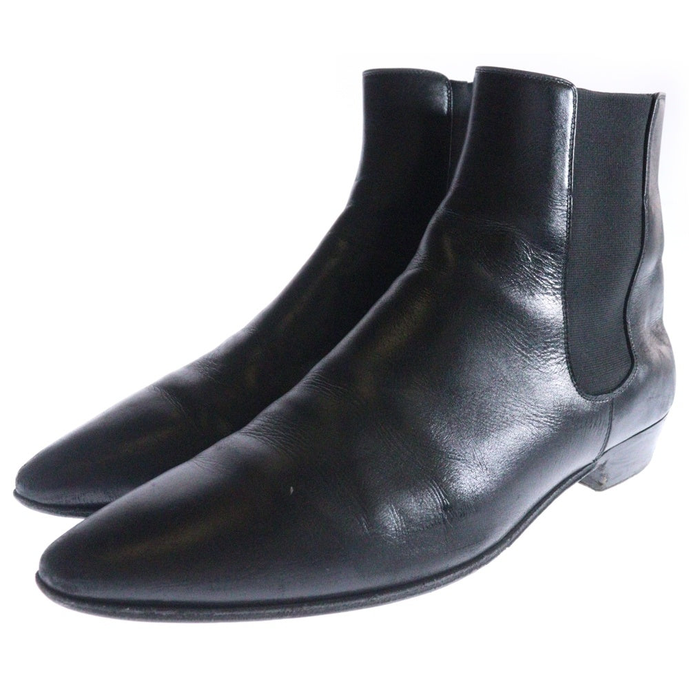 CELINE(セリーヌ) JACNO LEATHER SHOES ジャクノ レザーサイドゴアブーツ ブラック