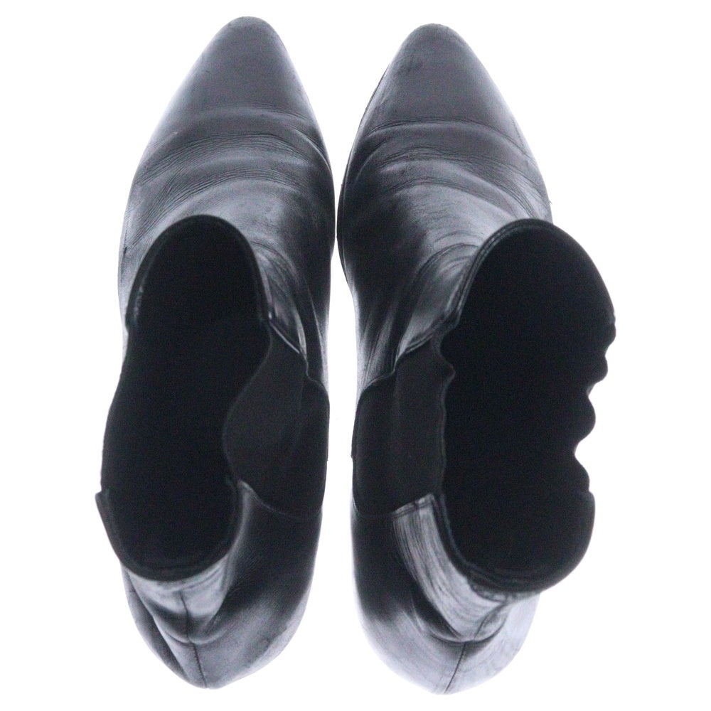 CELINE(セリーヌ) JACNO LEATHER SHOES ジャクノ レザーサイドゴアブーツ ブラック
