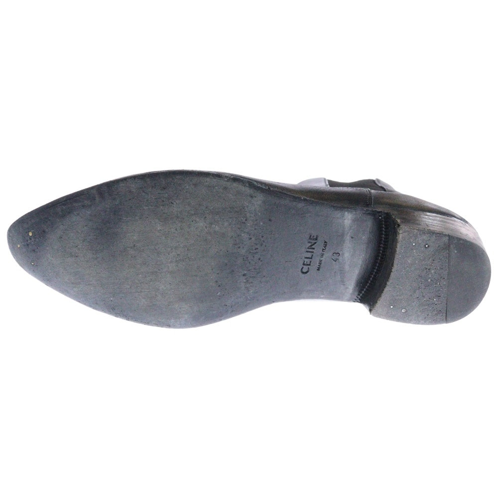 CELINE(セリーヌ) JACNO LEATHER SHOES ジャクノ レザーサイドゴアブーツ ブラック