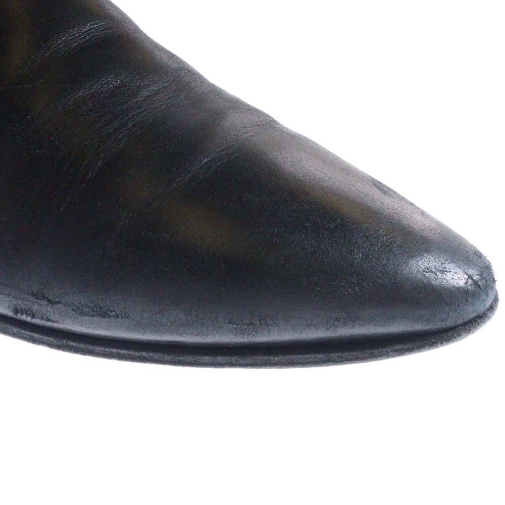 CELINE(セリーヌ) JACNO LEATHER SHOES ジャクノ レザーサイドゴアブーツ ブラック