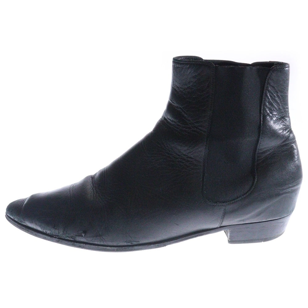CELINE(セリーヌ) JACNO LEATHER SHOES ジャクノ レザーサイドゴアブーツ ブラック