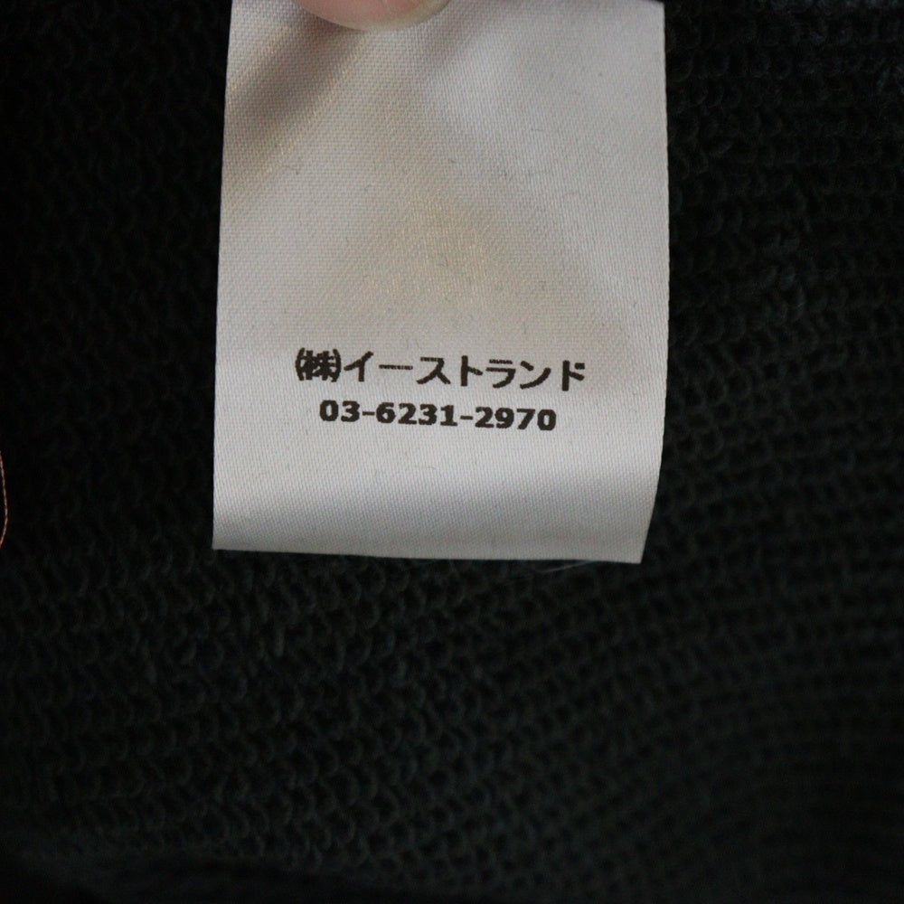 HERON PRESTON(ヘロンプレストン) 23AW BIRD PAINTED CREWNECK バードフォトプリント クルーネック スウェットトレーナー ブラック HMBA020F23JER0041046