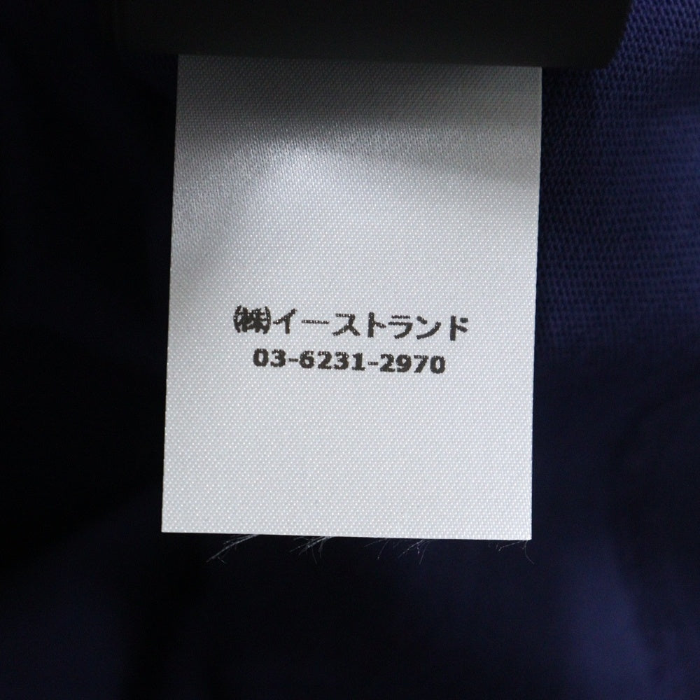 HERON PRESTON(ヘロンプレストン) 23AW PRESTONHP FLAMING DOUBLE TEE ヴィンテージ加工 レイヤード ロングスリーブ 長袖Tシャツ カットソー ブラック/レッド HMAB030F23JE0011025