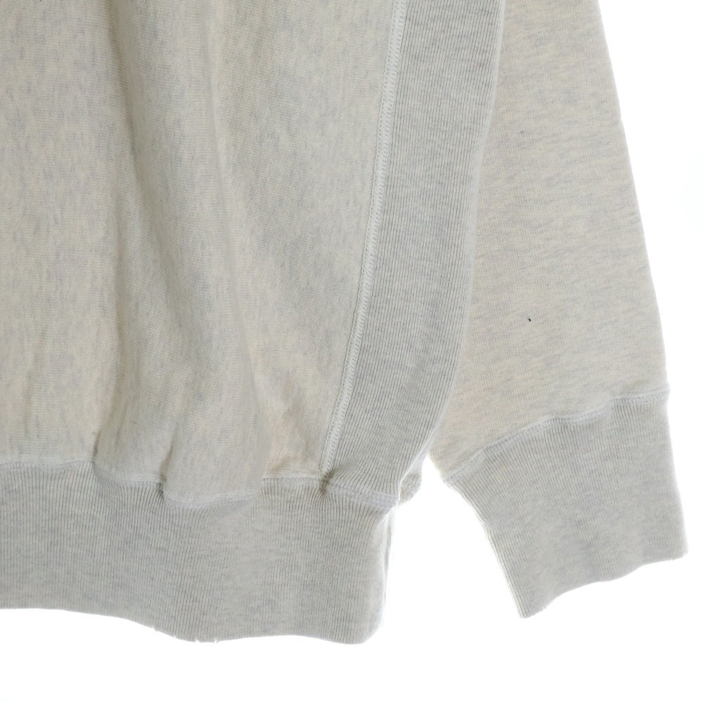 BOWWOW(バウワウ) 23AW JOHN PEACE CREW SWEAT SHIRTS エイジング加工 ジョンピース 両面プリント プルオーバー スウェットトレーナー グレー BW2302-JPCSS