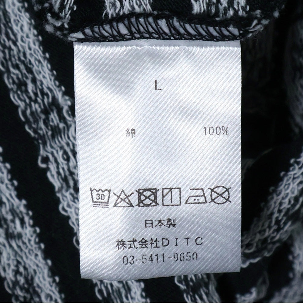 BOWWOW(バウワウ) 23AW BEATLE MANIA LOVE JACQUARD LS ビートルマニア ラブ ジャカード 総柄 ニット ロングスリーブ 長袖カットソー ブラック/ホワイト BW2302-BMLJL