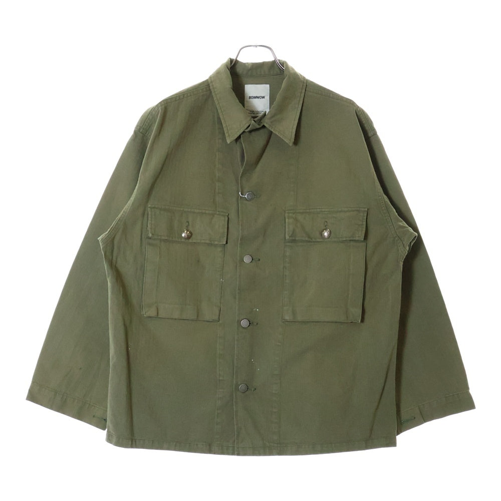 BOWWOW(バウワウ) 23AW JOHN PEACE M42 HBT JACKET ジョンピース ヘリンボーンツイル ユーテリィティー ジャケット カーキ BW2302-JPM42J