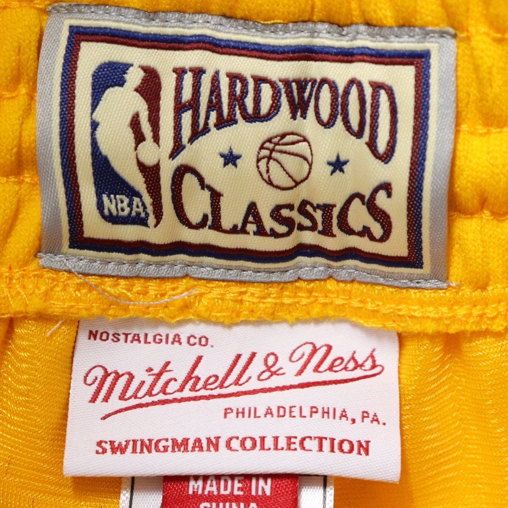 Mitchell&Ness(ミッチェル アンド ネス) 23SS 09 スウィングマン レイカーズ ユニフォーム ショート ショーツ ハーフパンツ イエロー/パープル SMSHCP19075-LALLGPR09