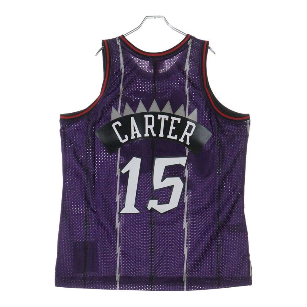 Mitchell&Ness(ミッチェル アンド ネス) 23SS NBA SWINGMAN ROAD JERSEY RAPTORS 98 VINCE CARTER ユニフォーム タンクトップ カットソー パープル/レッド SMJYGS18214-TRAPURP98VCA