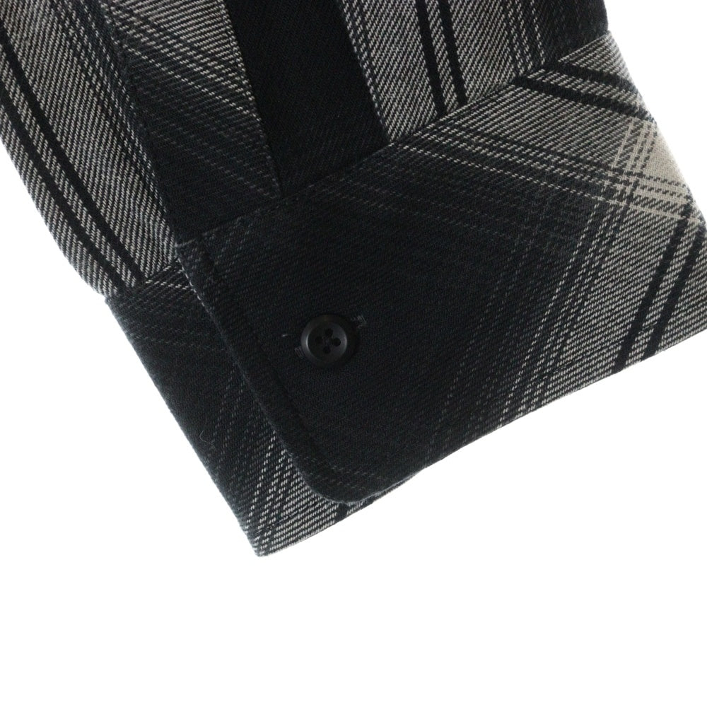 Rafu(ラフ) 23AW LOOSE JOINTS FLANNEL SHIRT ルーズ ジョイント フランネルシャツ 長袖シャツ ブラック Rafu23NL010GM