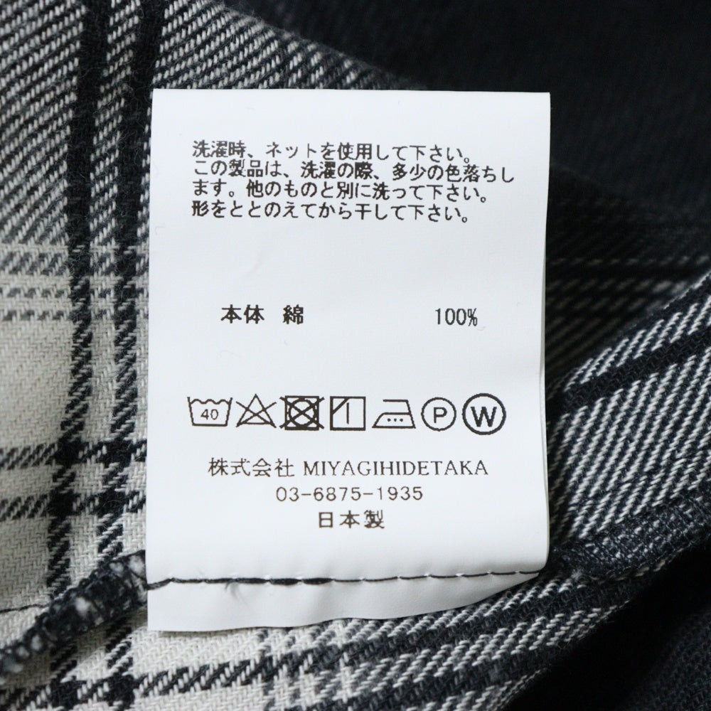 Rafu(ラフ) 23AW LOOSE JOINTS FLANNEL SHIRT ルーズ ジョイント フランネルシャツ 長袖シャツ ブラック Rafu23NL010GM