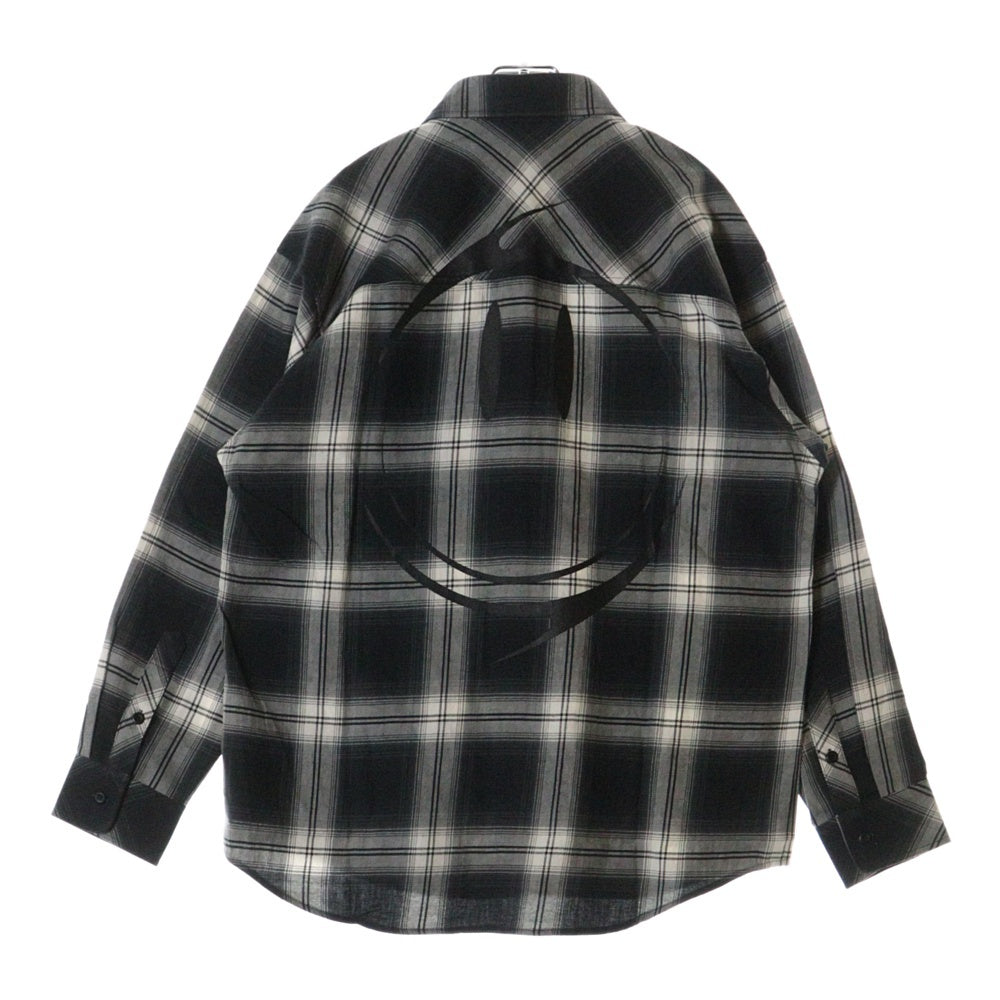Rafu(ラフ) 23AW LOOSE JOINTS FLANNEL SHIRT ルーズ ジョイント フランネルシャツ 長袖シャツ ブラック Rafu23NL010GM