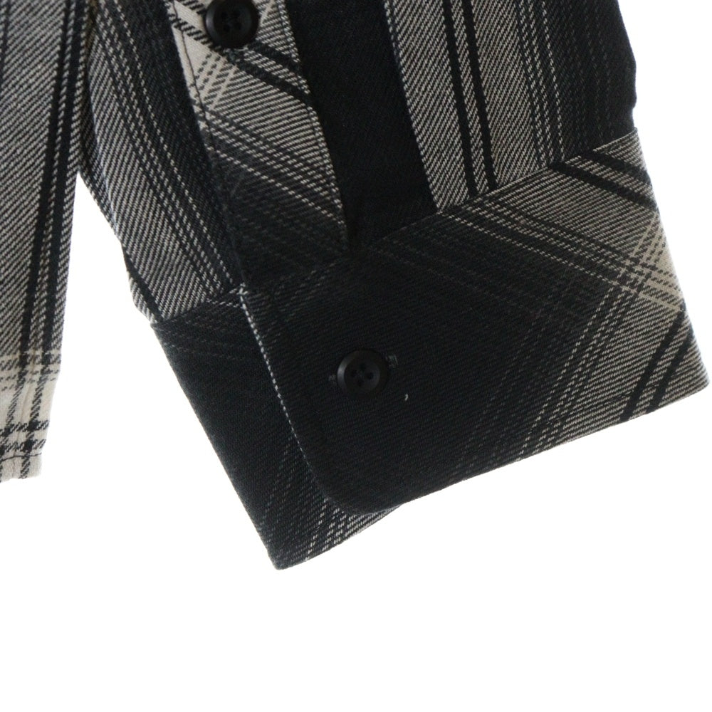 Rafu(ラフ) 23AW LOOSE JOINTS FLANNEL SHIRT ルーズ ジョイント フランネルシャツ 長袖シャツ ブラック Rafu23NL010GM