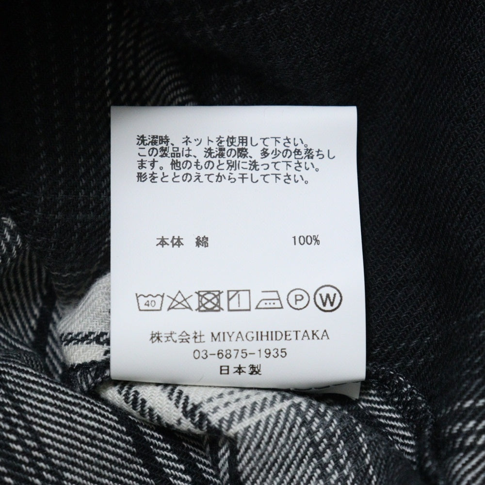 Rafu(ラフ) 23AW LOOSE JOINTS FLANNEL SHIRT ルーズ ジョイント フランネルシャツ 長袖シャツ ブラック Rafu23NL010GM