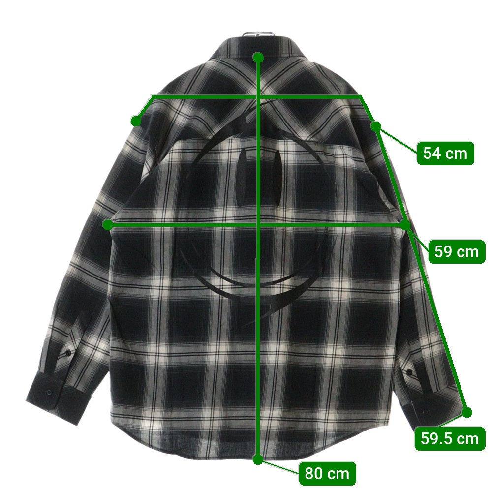 Rafu(ラフ) 23AW LOOSE JOINTS FLANNEL SHIRT ルーズ ジョイント フランネルシャツ 長袖シャツ ブラック Rafu23NL010GM