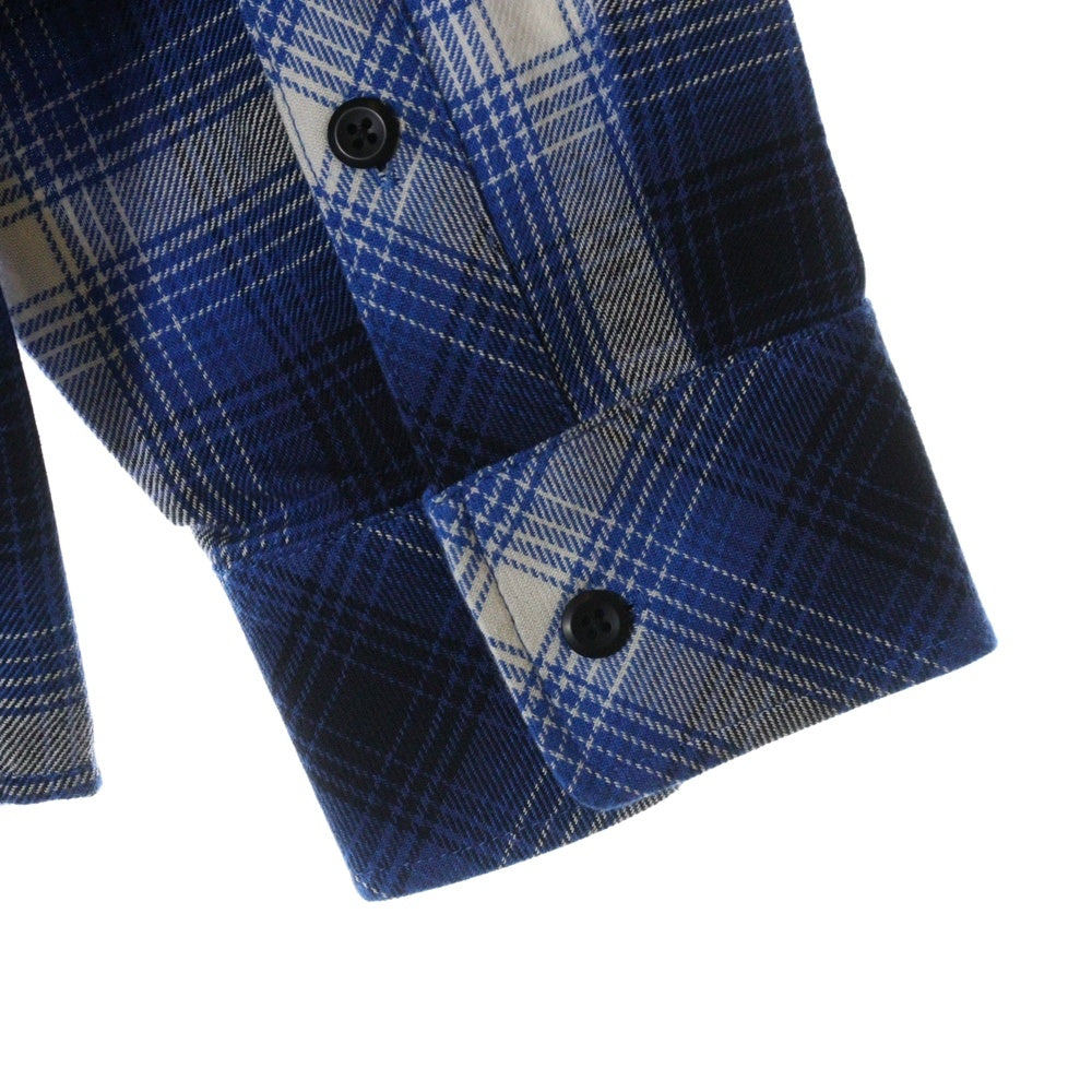 Rafu(ラフ) 23AW LOOSE JOINTS FLANNEL SHIRT ルーズ ジョイント フランネルシャツ 長袖シャツ ブルー Rafu23NL010GM