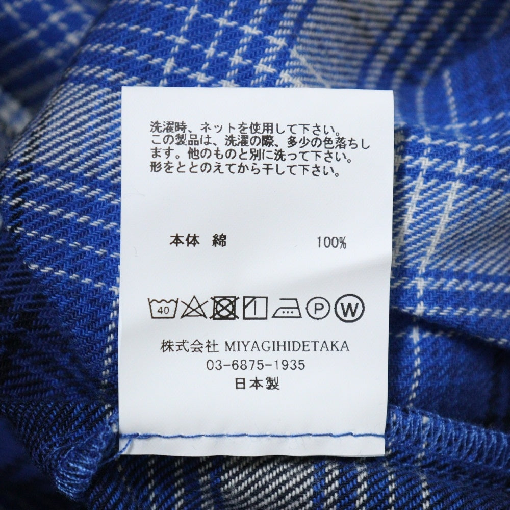 Rafu(ラフ) 23AW LOOSE JOINTS FLANNEL SHIRT ルーズ ジョイント フランネルシャツ 長袖シャツ ブルー Rafu23NL010GM