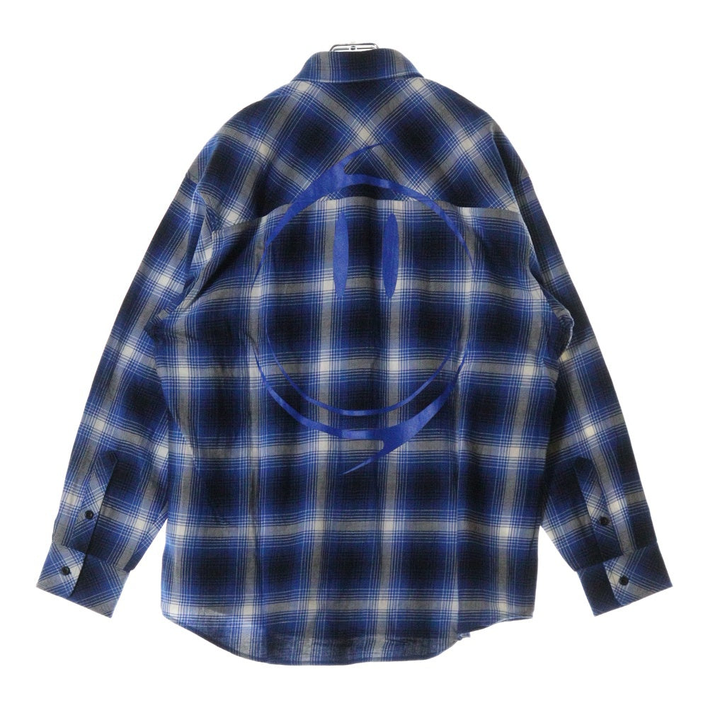 Rafu(ラフ) 23AW LOOSE JOINTS FLANNEL SHIRT ルーズ ジョイント フランネルシャツ 長袖シャツ ブルー Rafu23NL010GM