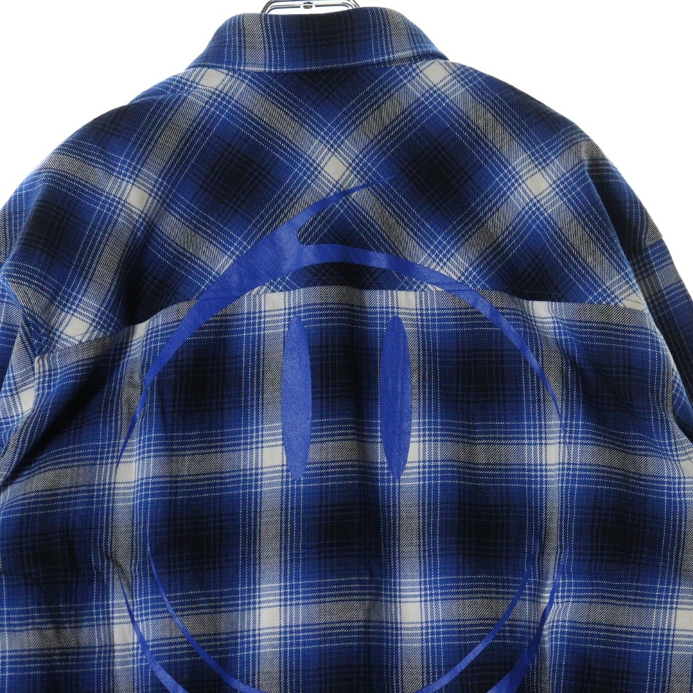 Rafu(ラフ) 23AW LOOSE JOINTS FLANNEL SHIRT ルーズ ジョイント フランネルシャツ 長袖シャツ ブルー Rafu23NL010GM