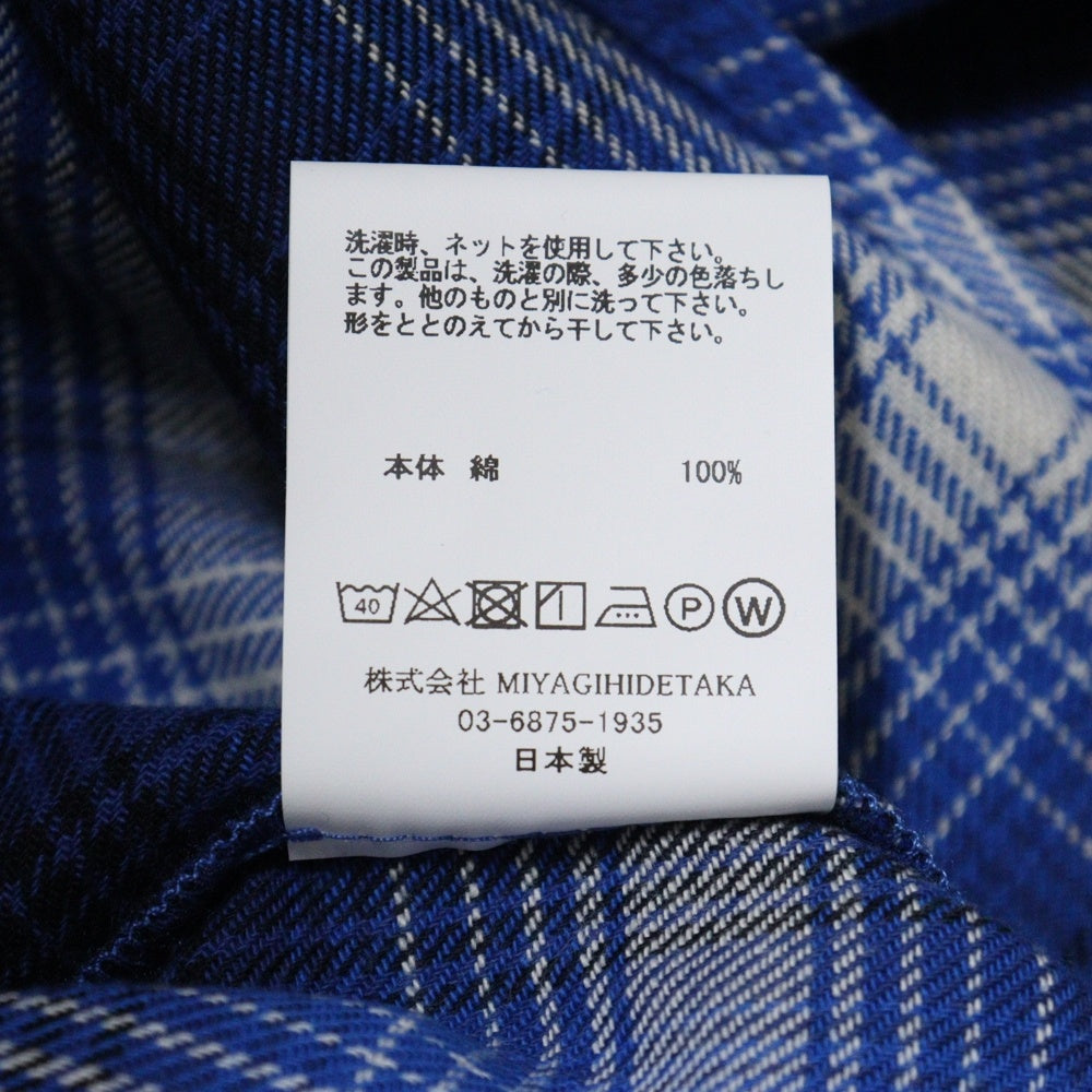 Rafu(ラフ) 23AW LOOSE JOINTS FLANNEL SHIRT ルーズ ジョイント フランネルシャツ 長袖シャツ ブルー Rafu23NL010GM