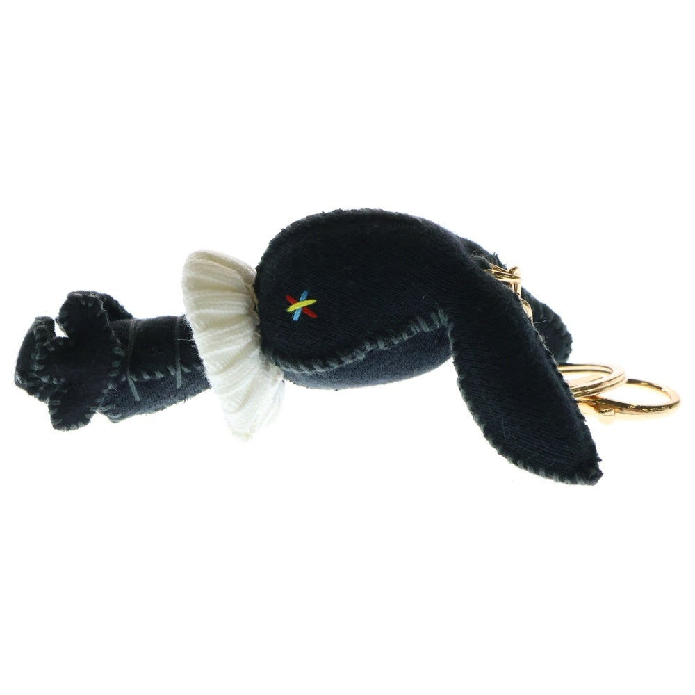 Perfect Ribs(パーフェクトリブス) 23AW ×TOGAWADOLL RABBIT KEY HOLDER トガワドール ラビット ステッチ キーホルダー ブラック/ゴールド