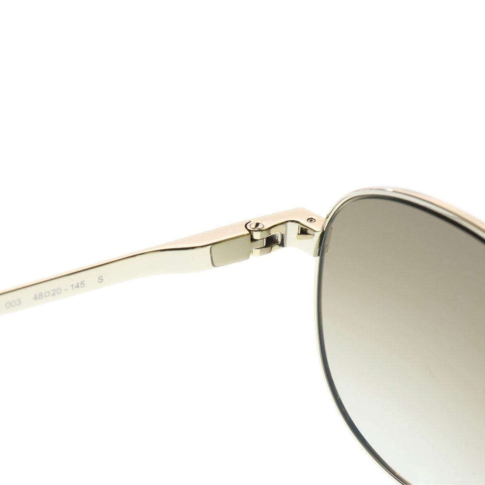 SAINT LAURENT PARIS(サンローランパリ) 23AW サイドロゴ アジアンフィット ウェリントン サングラス メガネ アイウェア ブラウン/ゴールド SL555-003