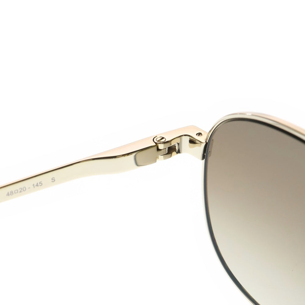 SAINT LAURENT PARIS(サンローランパリ) 23AW サイドロゴ アジアンフィット ウェリントン サングラス メガネ アイウェア ブラウン/ゴールド SL555-003