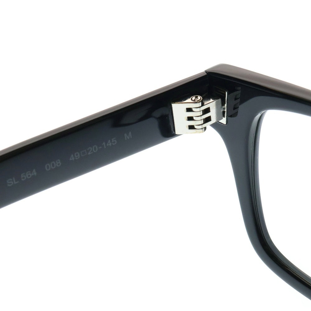 SAINT LAURENT PARIS(サンローランパリ) 23AW ウェリントン サイドロゴ サングラス メガネ アイウェア ブラック SL564-008