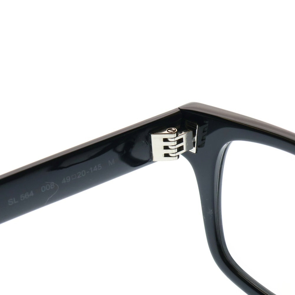 SAINT LAURENT PARIS(サンローランパリ) 23AW ウェリントン サイドロゴ サングラス メガネ アイウェア ブラック SL564-008
