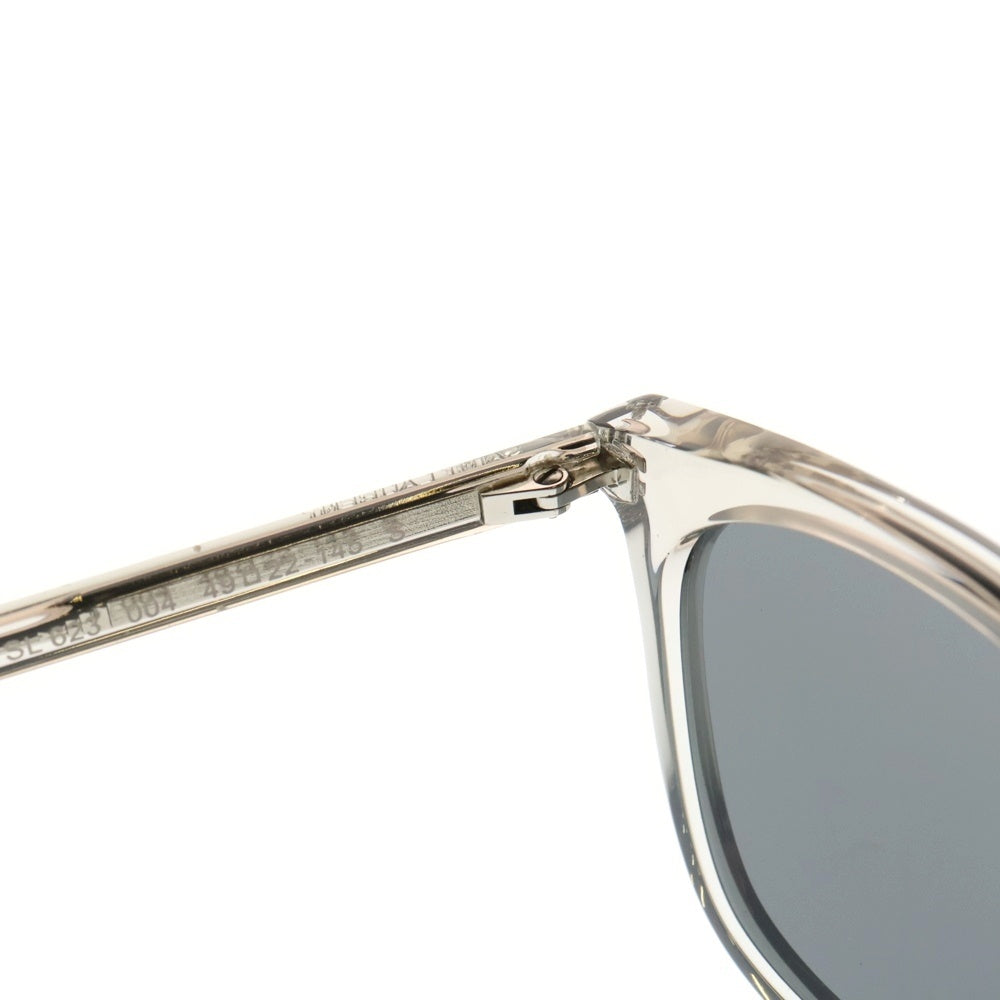 SAINT LAURENT PARIS(サンローランパリ) 23AW ウェリントン スマートサングラス ハバナテンプル メガネ アイウェア ブラウン SL623-002