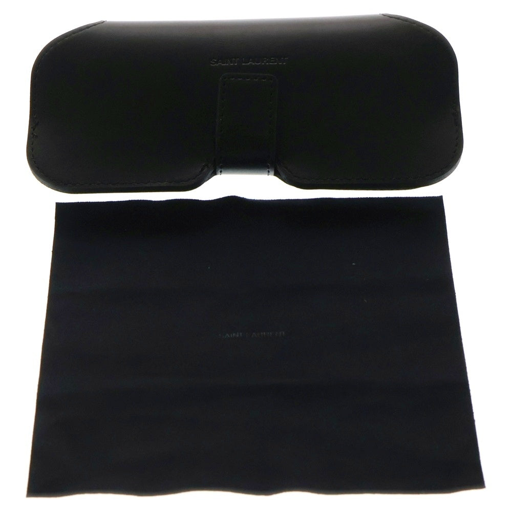 SAINT LAURENT PARIS(サンローランパリ) 23AW ウェリントン スマートサングラス ハバナテンプル メガネ アイウェア ブラウン SL623-002