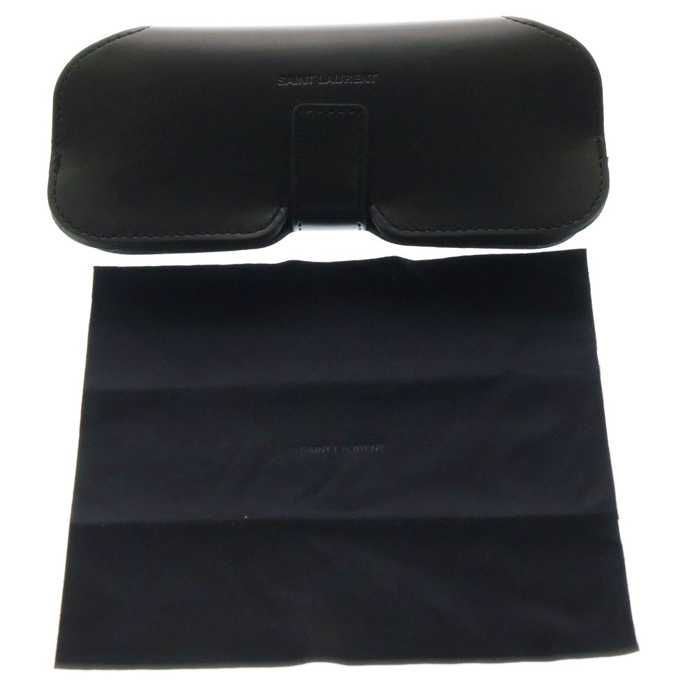 SAINT LAURENT PARIS(サンローランパリ) 23AW ウェリントン スマートサングラス クリアテンプル メガネ アイウェア クリア/グレー SL623-004