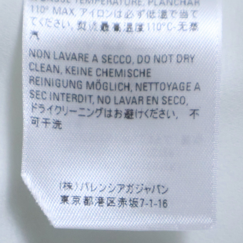 BALENCIAGA(バレンシアガ) キャンペーンロゴ 長袖 シアーシャツ ホワイト 623039 TG008