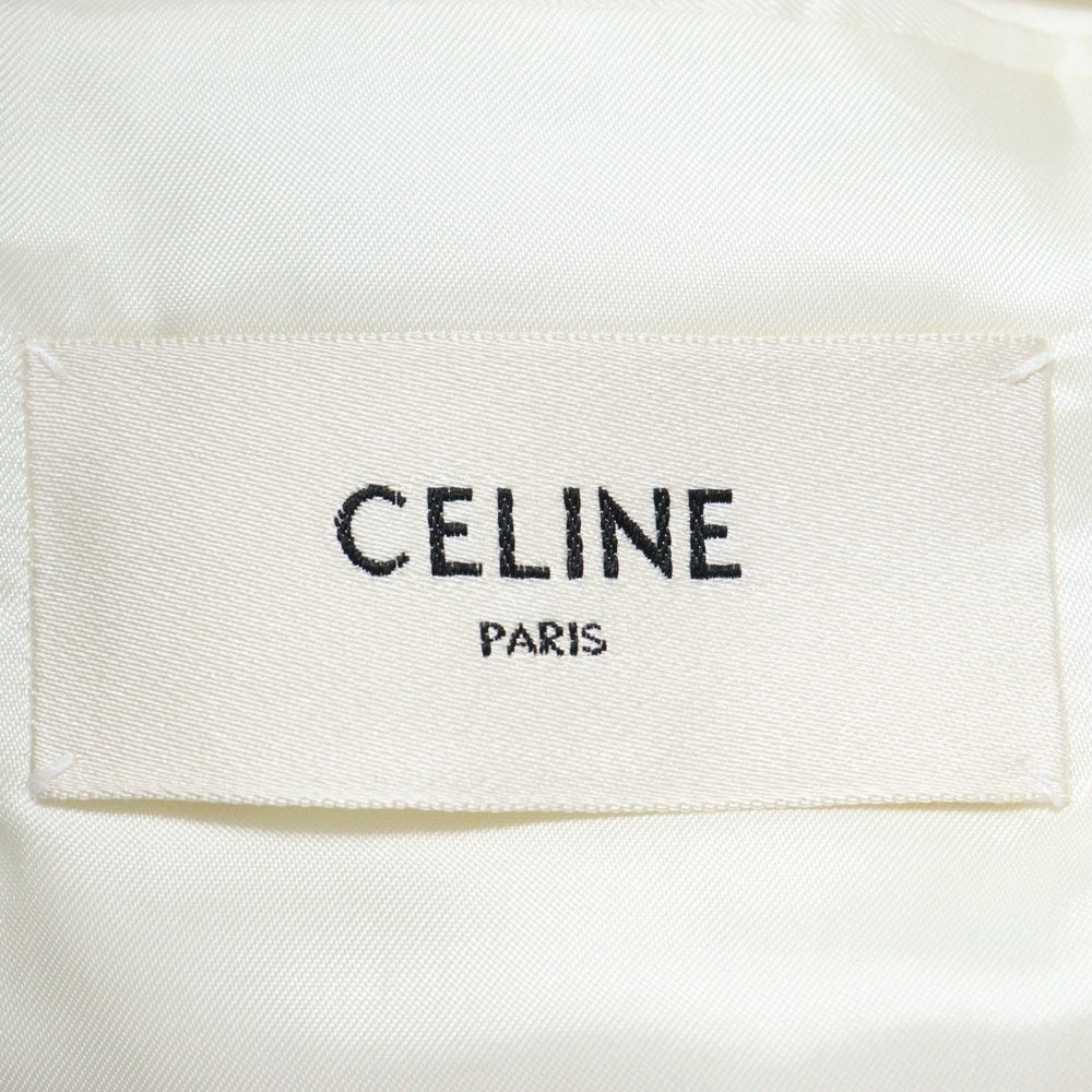 CELINE(セリーヌ) ストライプ2B シングル テーラード ジャケット ホワイト 2V780881C