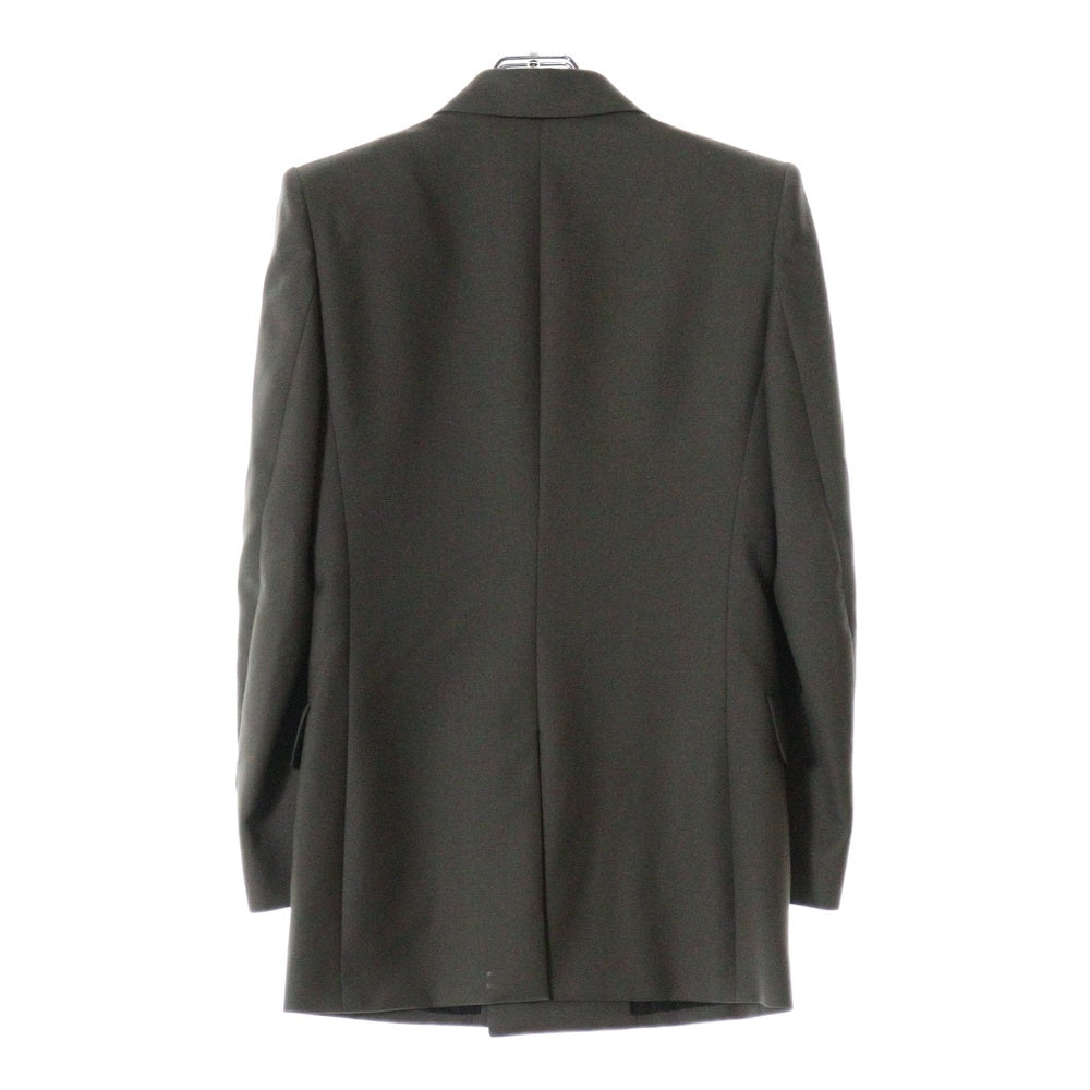 SAINT LAURENT PARIS(サンローランパリ) ピークドラペル 6B ボタンカフス ダブル テーラードジャケット グレー 648656 Y7C23