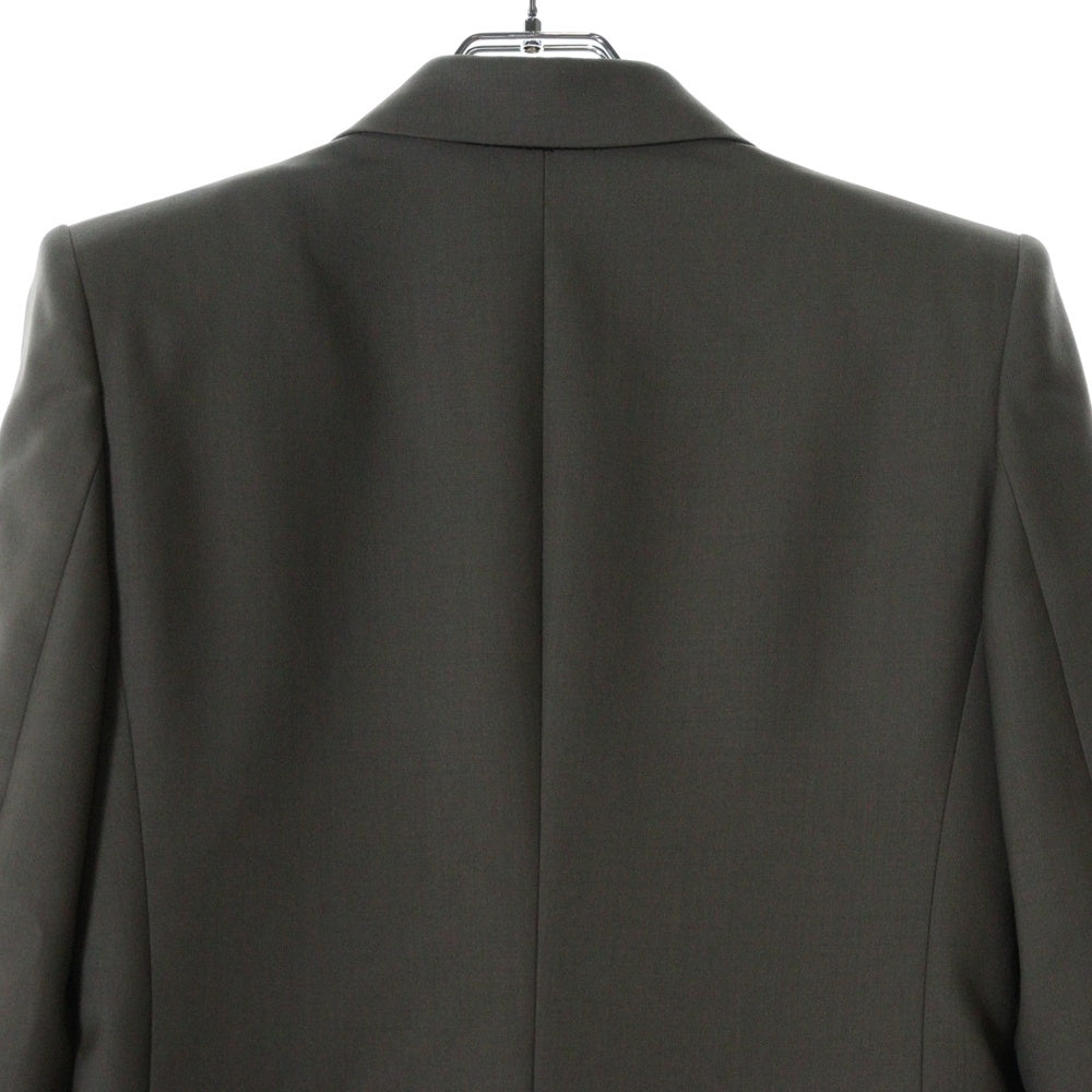 SAINT LAURENT PARIS(サンローランパリ) ピークドラペル 6B ボタンカフス ダブル テーラードジャケット グレー 648656 Y7C23