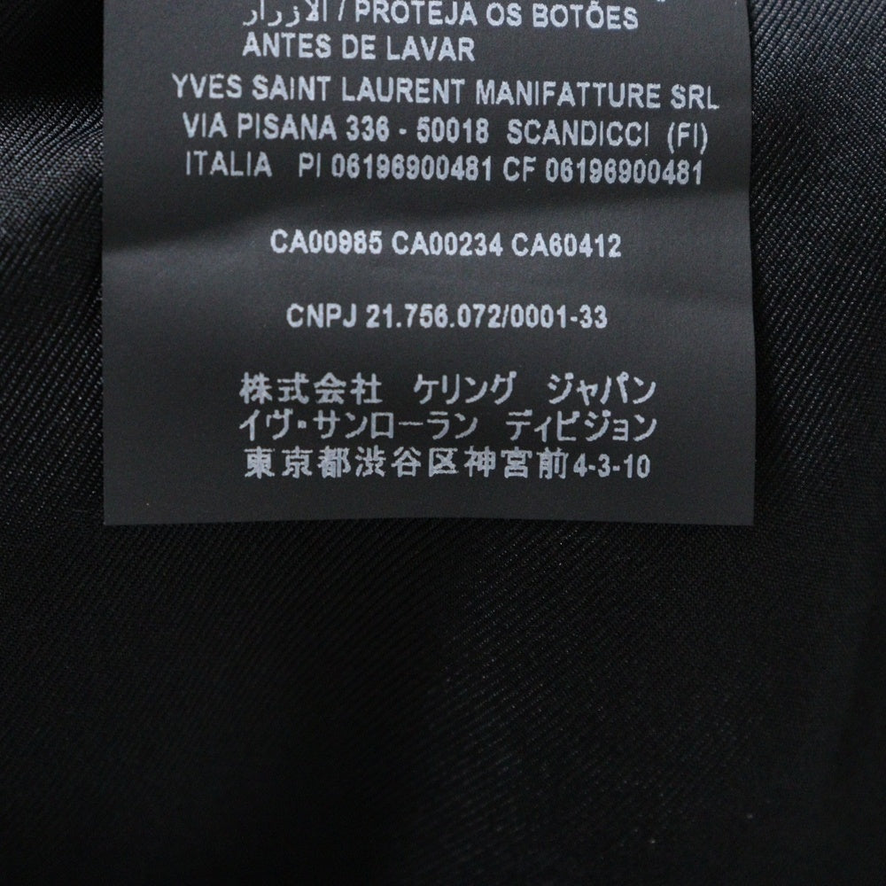 SAINT LAURENT PARIS(サンローランパリ) ピークドラペル 6B ボタンカフス ダブル テーラードジャケット グレー 648656 Y7C23