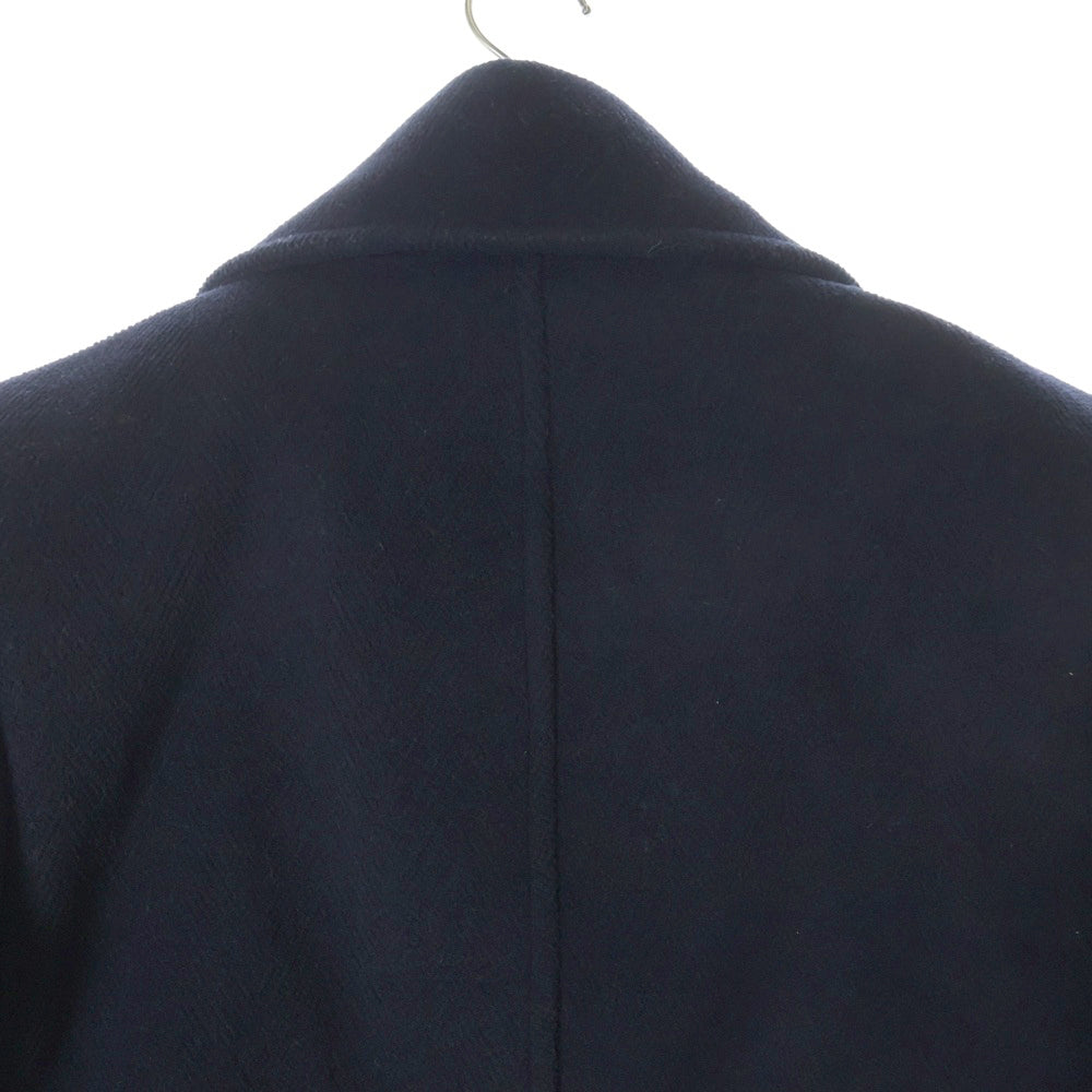 SAINT LAURENT PARIS(サンローランパリ) 22AW ウール ダブルブレスト Pコート ネイビー 720194 Y632N レディース