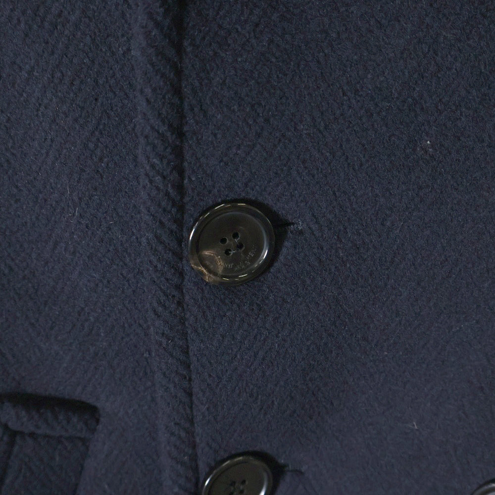 SAINT LAURENT PARIS(サンローランパリ) 22AW ウール ダブルブレスト Pコート ネイビー 720194 Y632N レディース