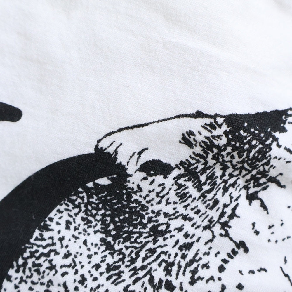 UNDERCOVER(アンダーカバー) HOWL フロントウルフ ロゴプリント クルーネック半袖Tシャツ カットソー ホワイト